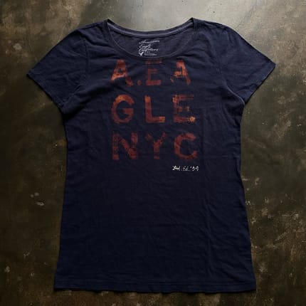 Y2K AMERICAN EAGLE ABERCROMBIE & FITCH WOMEN PETITE TEE
