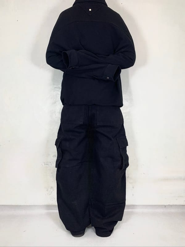 Uknown Black Cargo Pants Pecah Pola, foto 4