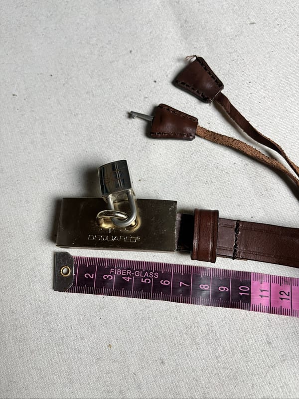 Dsquared2 is key leather belt, foto 9