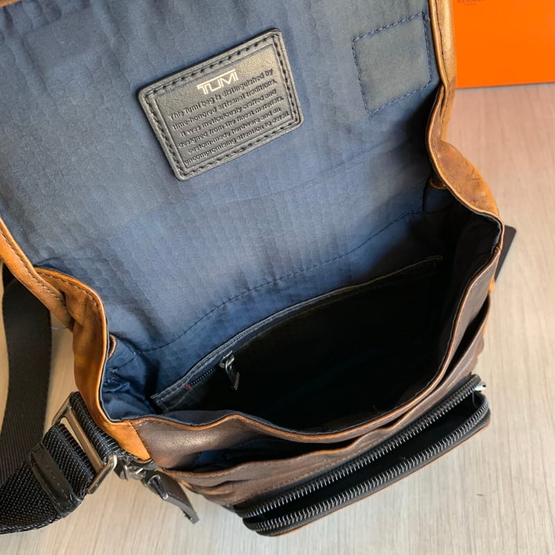 Tumi crossbody leather mens, foto 9