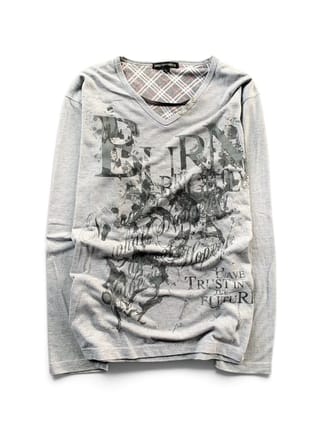 2000s Dangerous Warning - Vkei Punk Style Long Sleeve