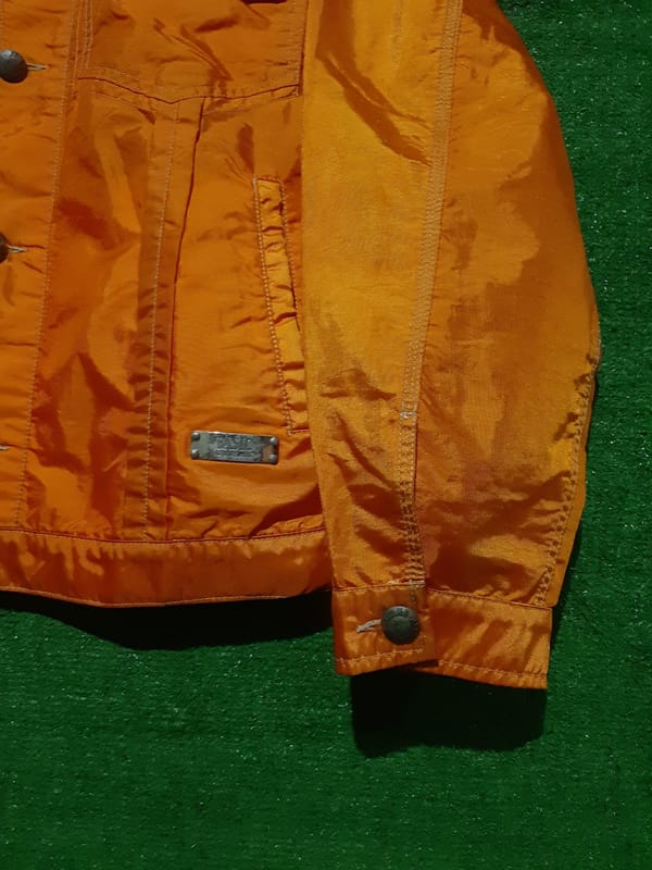 Basic G.V Jeans Italy Luxury Vintage Nilon trucker jacket, foto 2
