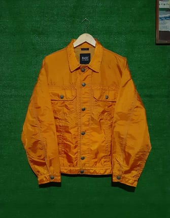 Basic G.V Jeans Italy Luxury Vintage Nilon trucker jacket