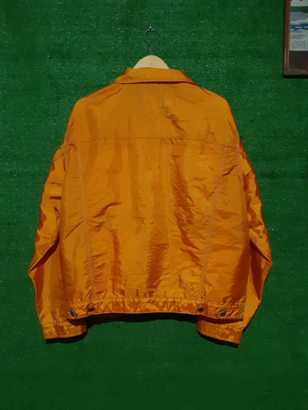 Basic G.V Jeans Italy Luxury Vintage Nilon trucker jacket, foto 10