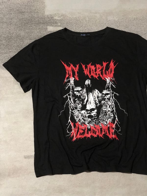 Y2K romwe grunge gothic skull tshirt, foto 2