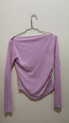 Shirt pink lengan panjang