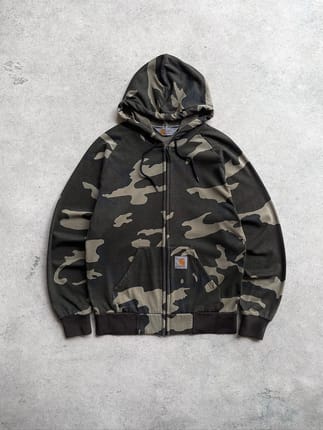 CAMOUFLAGE CARHARTT ZIP HOODIE