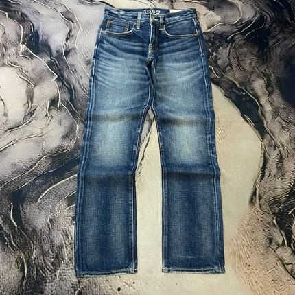 GAP 1969 Slim Straight Faded Dark Blue Jeans