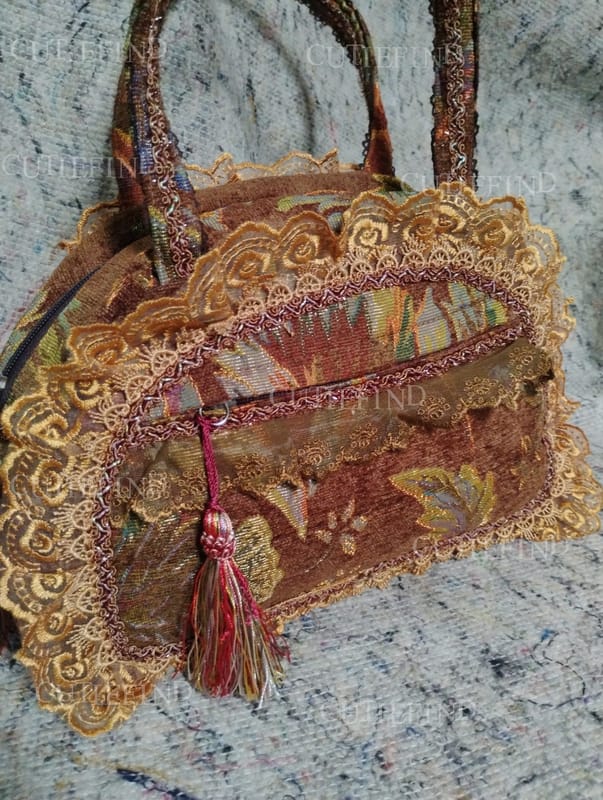 Lace Bag vintage Gobelins/Tapestry Chenille, foto 2