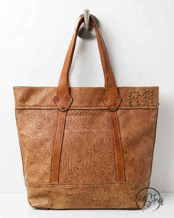 RRL Tote bag hand-tooled carved embossed Double Ralph Lauren