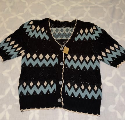 Blouse Wanita blue black