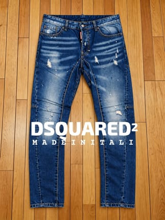 Jeans denim ripped dsquared2 second original