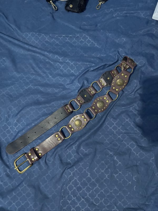 belt leather vintage retro, foto 2