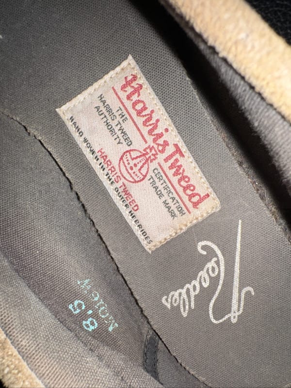 harris tweed x needles herringbone wool #JNSS19, foto 7