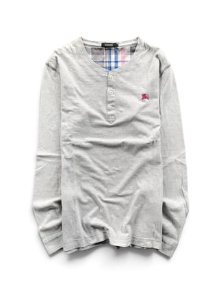 2000s Burberry Black Label - Hanley Long Sleeve Tee