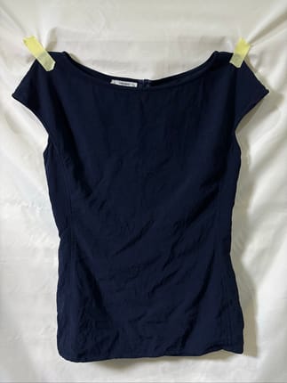 Valentino 1990s Miss V Cap Sleeve Blouse