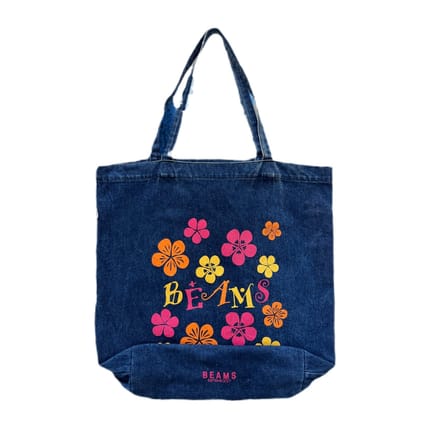 BEAMS FLORAL DENIM TOTE BAG NOT 45 RPM MOMOTARO SAMURAI