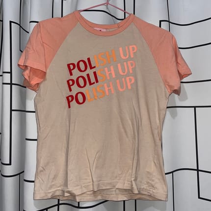 Tread a Path coral pink shirt