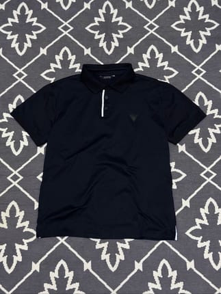 Polo shirt Guess black logo second original