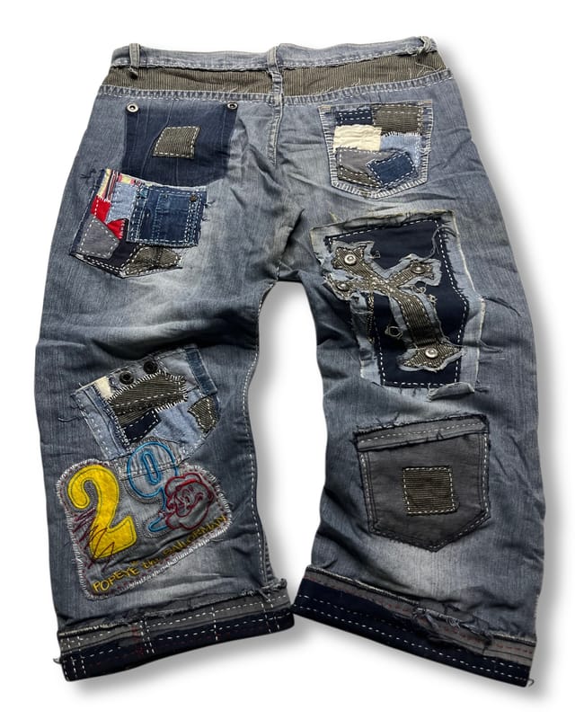 Y2K HARAJUKU - PATCHWORK BORO SASHIKO (CUSTOM), foto 6