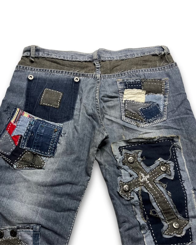 Y2K HARAJUKU - PATCHWORK BORO SASHIKO (CUSTOM), foto 10