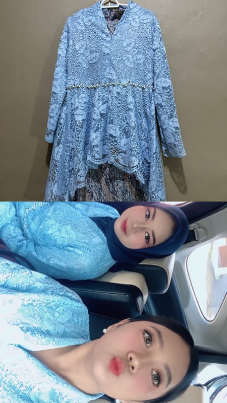 Blue kebaya one set, foto 2