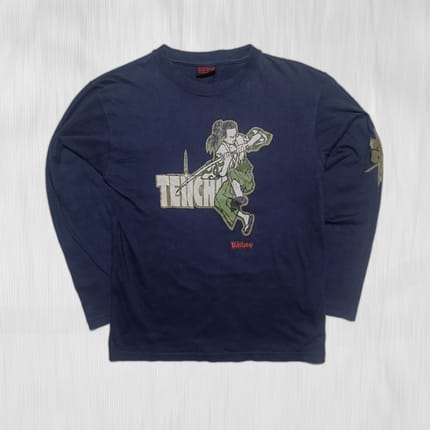 Ibukiurano Y2K TENCHI Samurai Graphic Long Sleeve Shirt