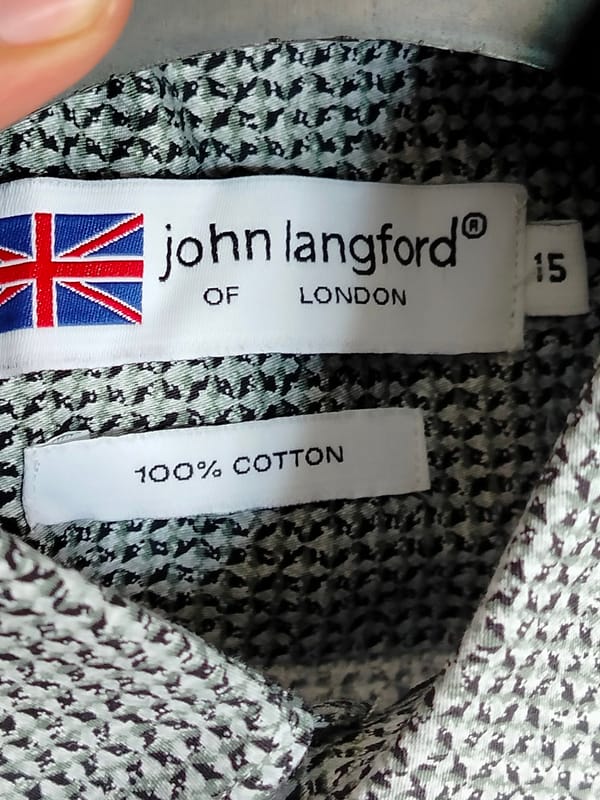 kemeja Jhon Langford SIZE S pria, foto 6