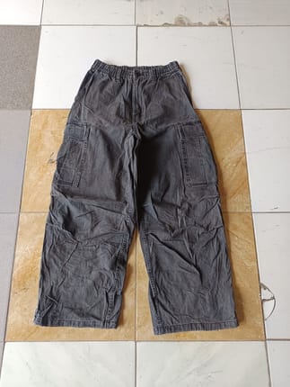 GU superwide cargo jeans