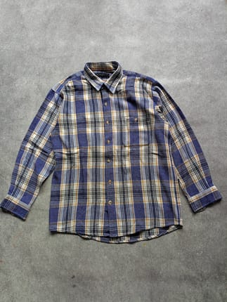 Kemeja flannel Plaid Wool