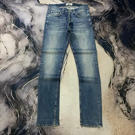 Acne Studios Buttonfly Slimfit Blue Wash Jeans