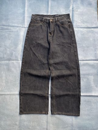 S-BIN Jeans Baggy Pants Grey