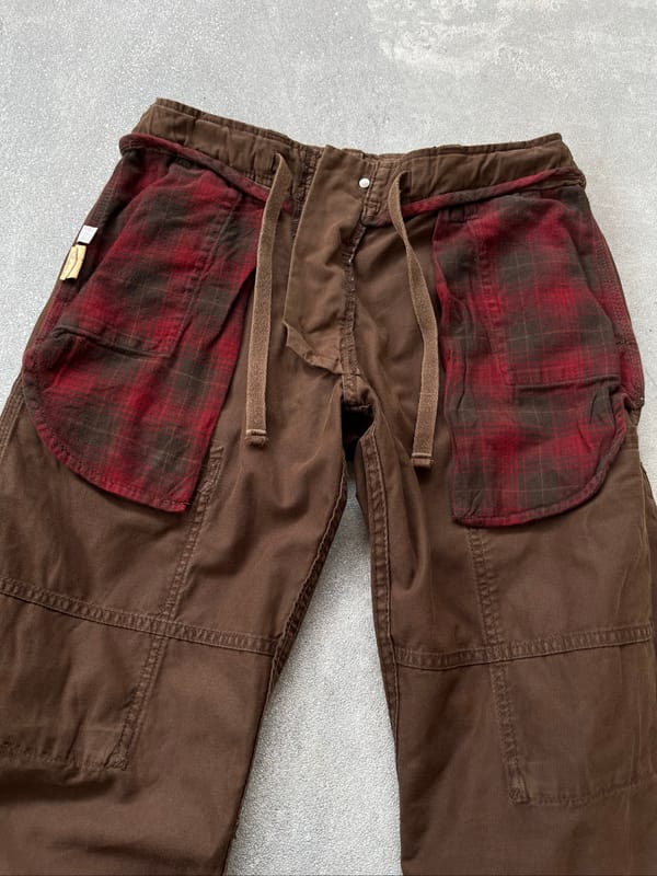 Y2K Uniqlo Tactical D-Ring Brown Cargo Pants, foto 9