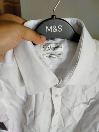 kemeja putih guy laroche SIZE L pria