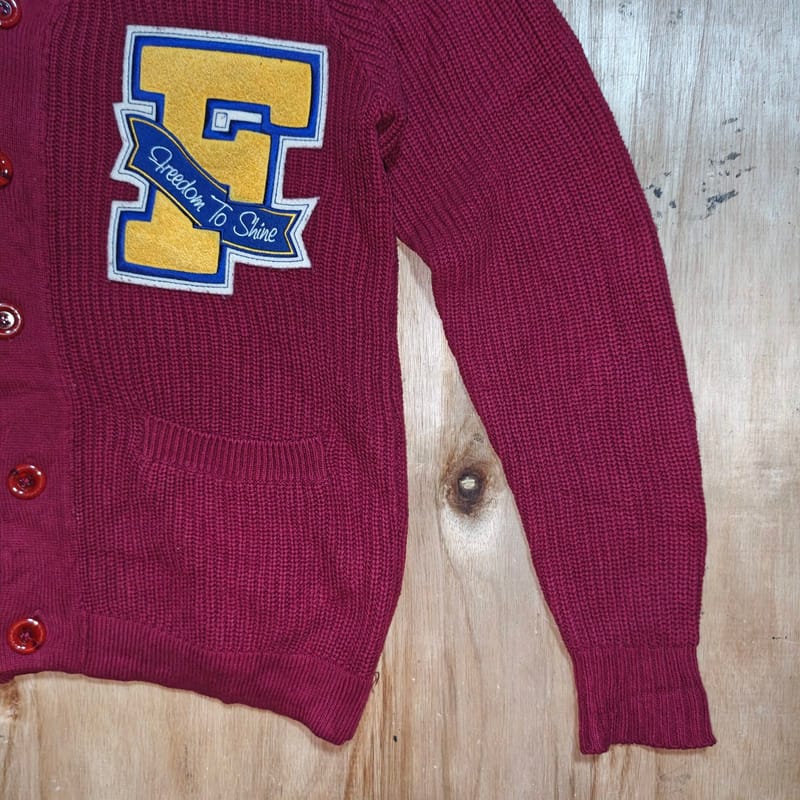 Feltics HugePatch Cardigan Burgundy, foto 5