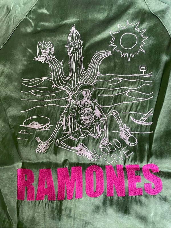 Hysteric glamour x ramones sukajan jacket, foto 5