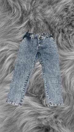 vintage style acid wash jeans