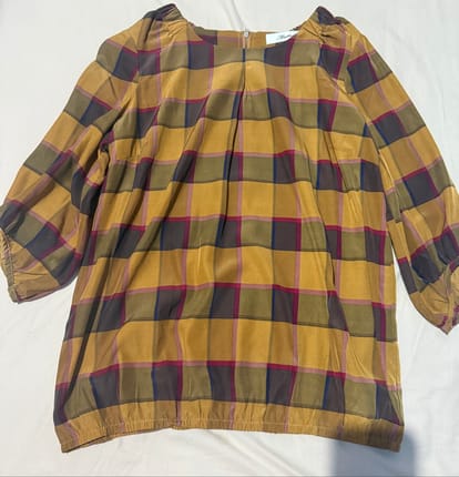 Blouse kotak kotak