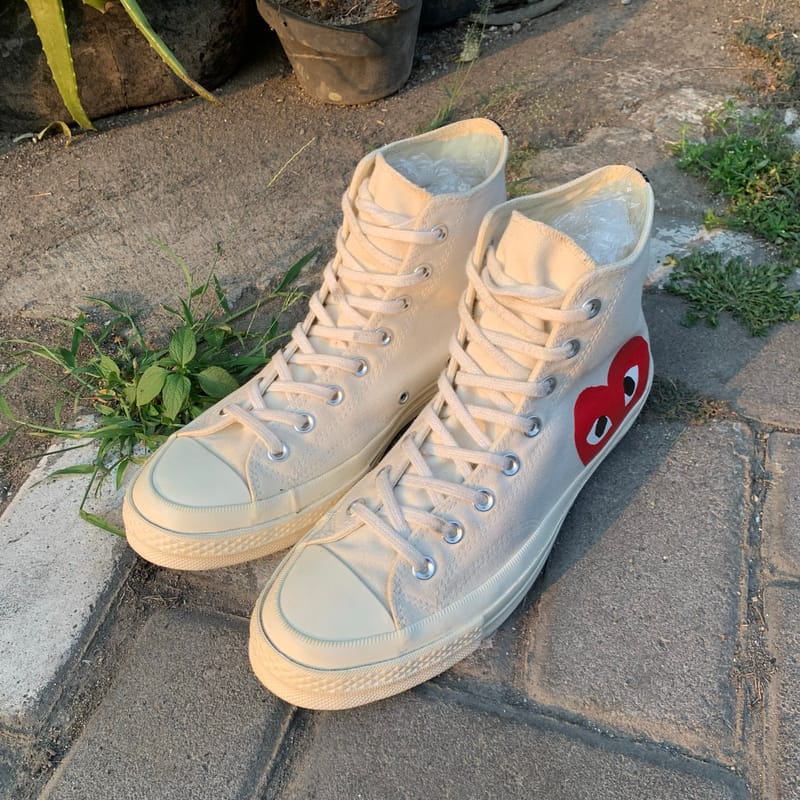 converse x cdg white, foto 2