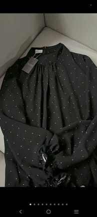 blouse polkadot premium