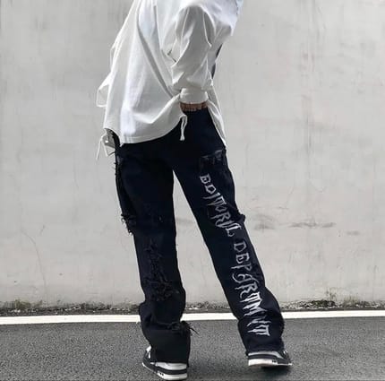 Editorial Department Jeans Ripped