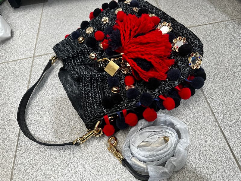 Dolce and Gabbana pompom bag, foto 9