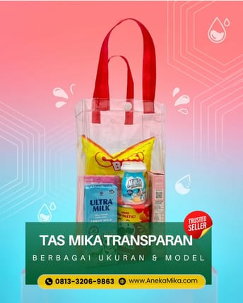 0813-3206-9863, Pabrik Tas Tenteng Mika Transparan di Lamong