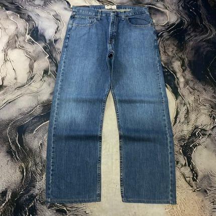 Levi’s Signature Loose Straight Washed Dark Blue Jeans