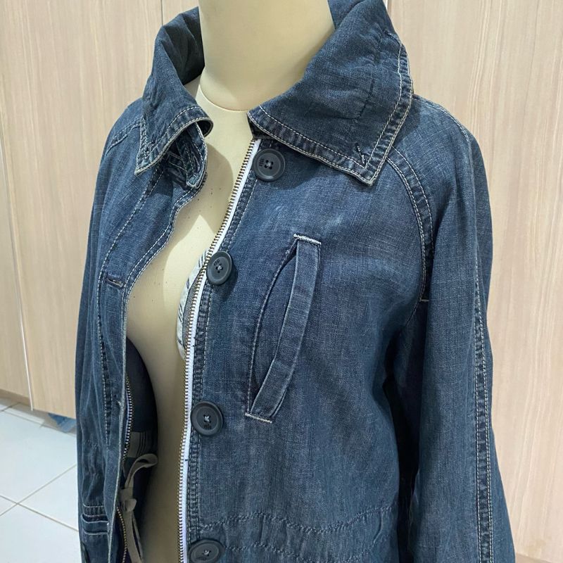 GAP Casual Denim jacket Wanita navy blue, foto 2