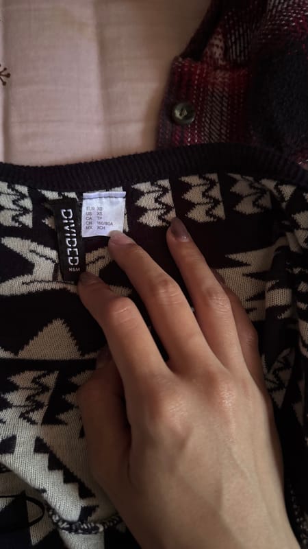 Cardigan Black White Pattern, foto 2