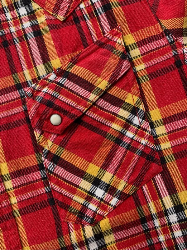 sharkey’s plaid flannel western shirt., foto 5