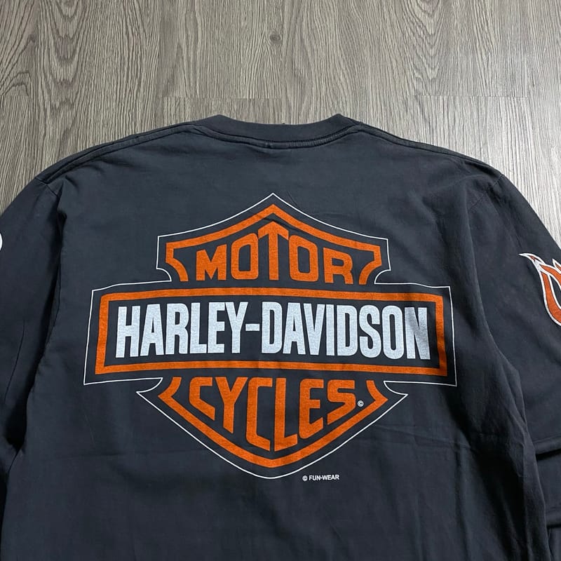 Long Sleeve Harley Davidson Flame, foto 7