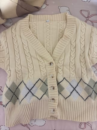 knit cardigan butter yellow