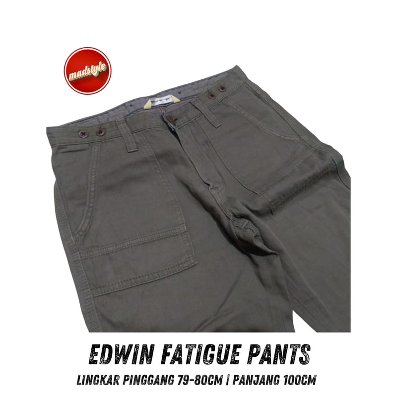 Celana Panjang - Edwin Fatigue Pants Army, foto 6